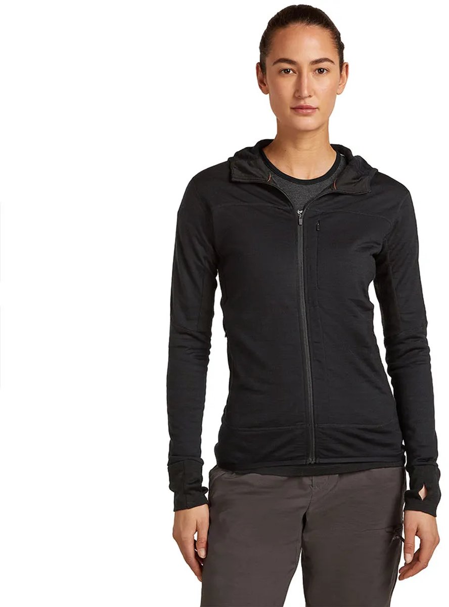 Icebreaker 300 Real Descender Fleece Met Volledige Rits S Vrouw