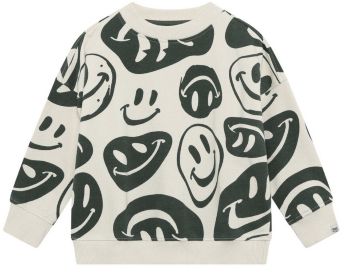 Noppies - Trui - Sweater - Smiley's - Groen - Maat 122