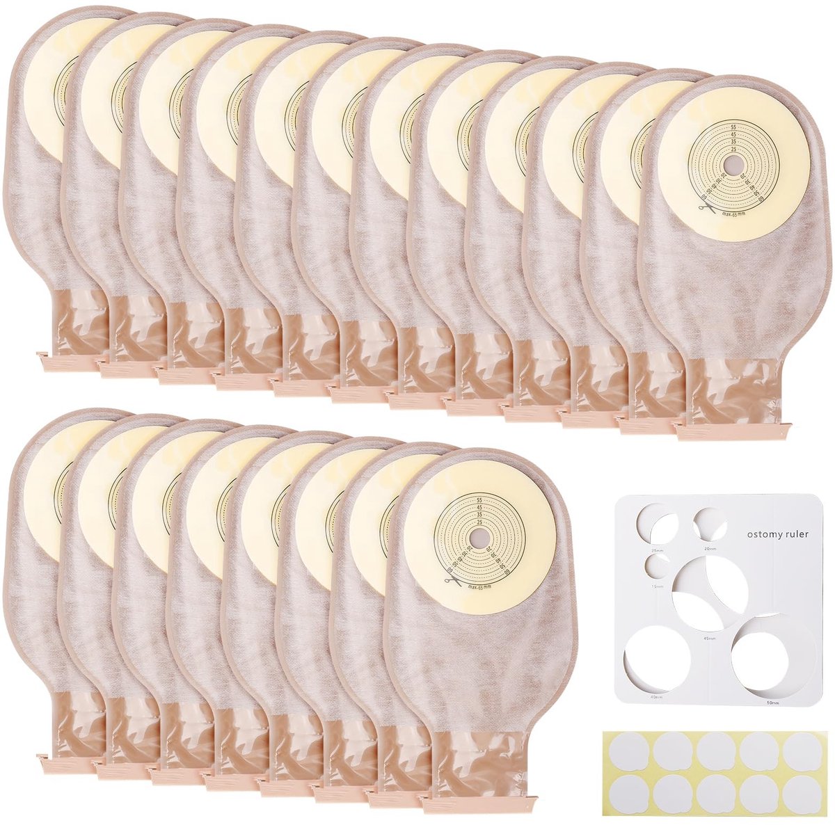 Solidchoice - 20 Stuks Wegwerp Ostomy Bags voor Zorg