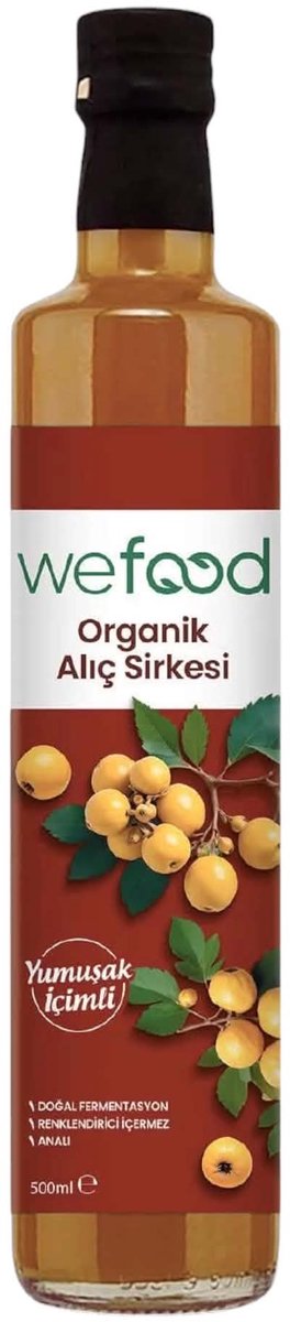 Wefood Meidoornazijn – 100% Alıç Sirkesi – Natuurlijk Gefermenteerde Meidoornazijn – 500 ml