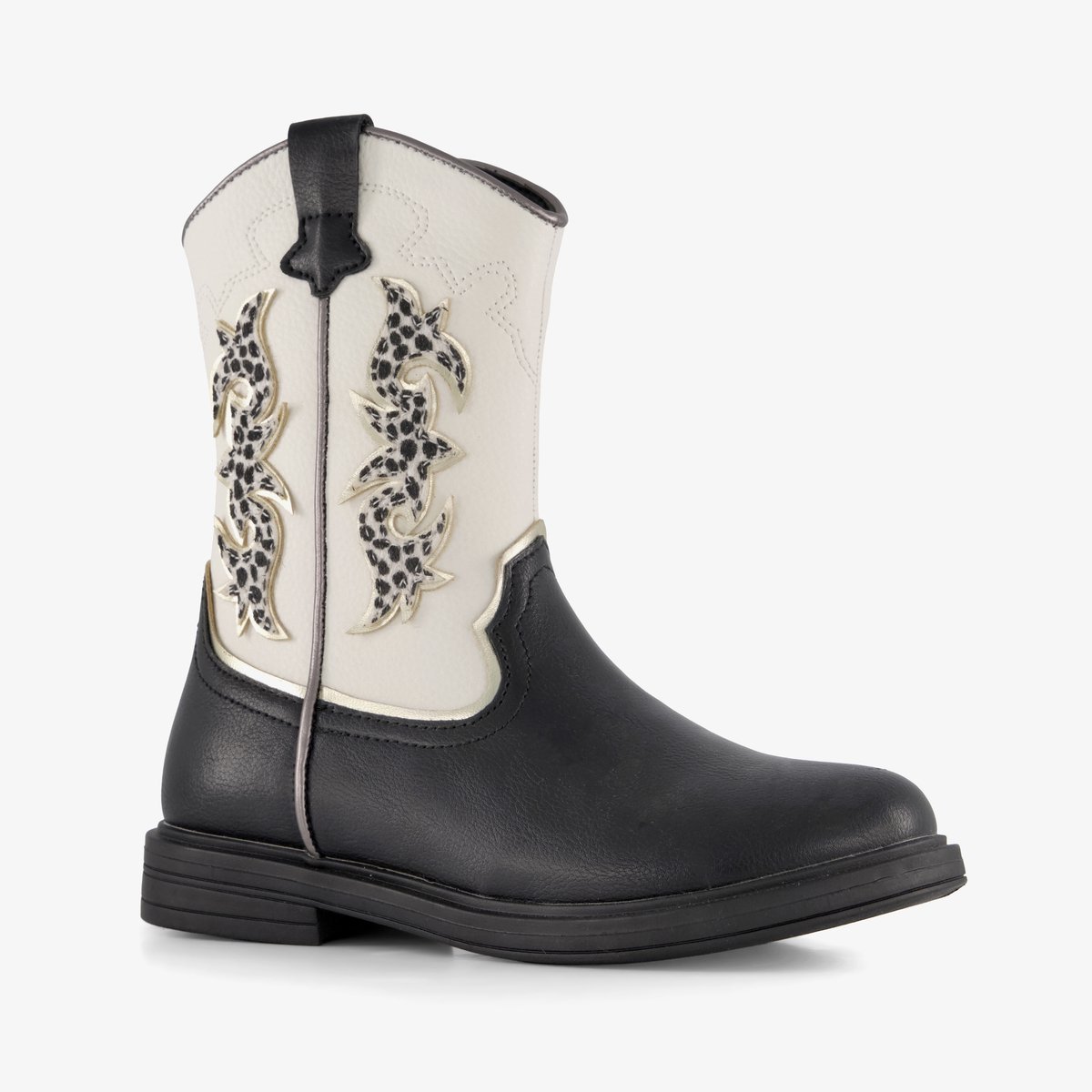 Blue Box meisjes cowboylaarzen wit zwart - Maat 34