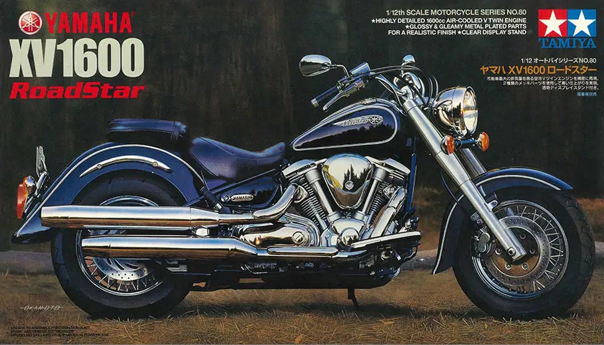 Tamiya Modelbouwpakket Motorfiets - 14080 Yamaha XV1600 Road Star 1999 - Japanse Cruiser Motorfiets Plastic - 1:12 - Modelbouw