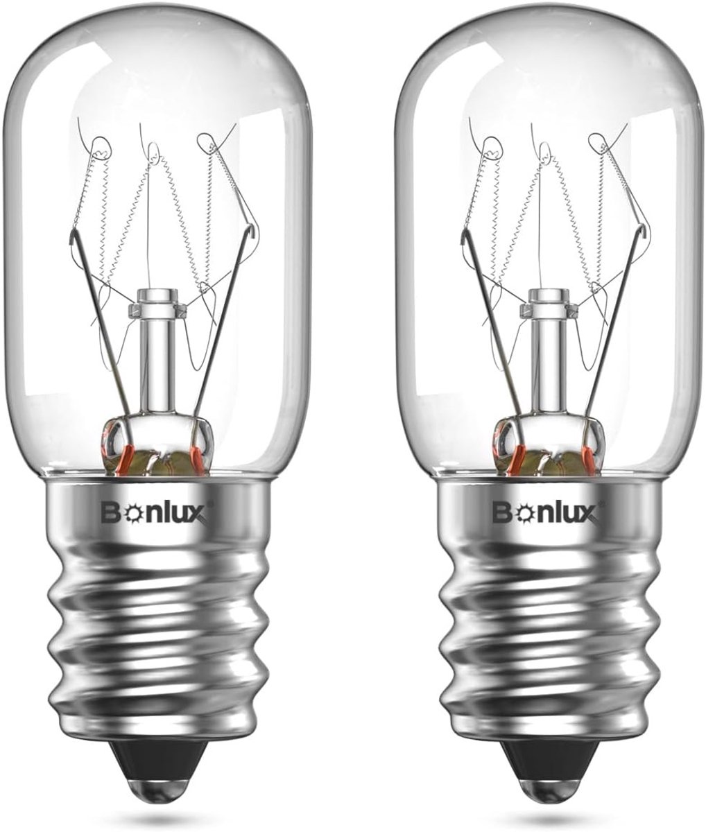 Zoutlamp - 2 x 5 cm - E14 Zoutgloeilampen 300°C Dimbaar - Voor Oven en Decoratieve Verlichting