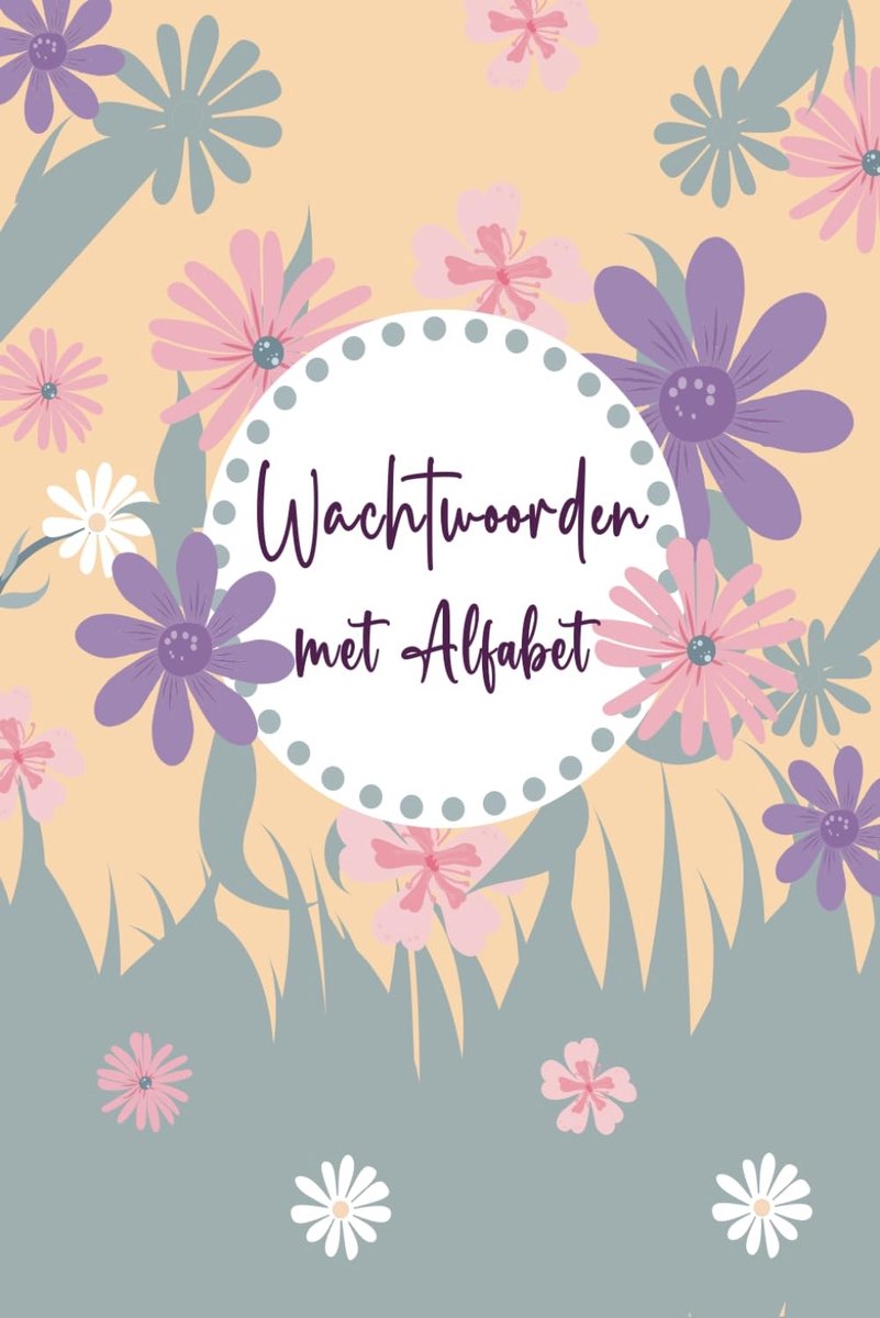 Wachtwoordenboekje - A5 - 110 pagina's - Alfabetisch - Voor veilig en overzichtelijk wachtwoordbeheer