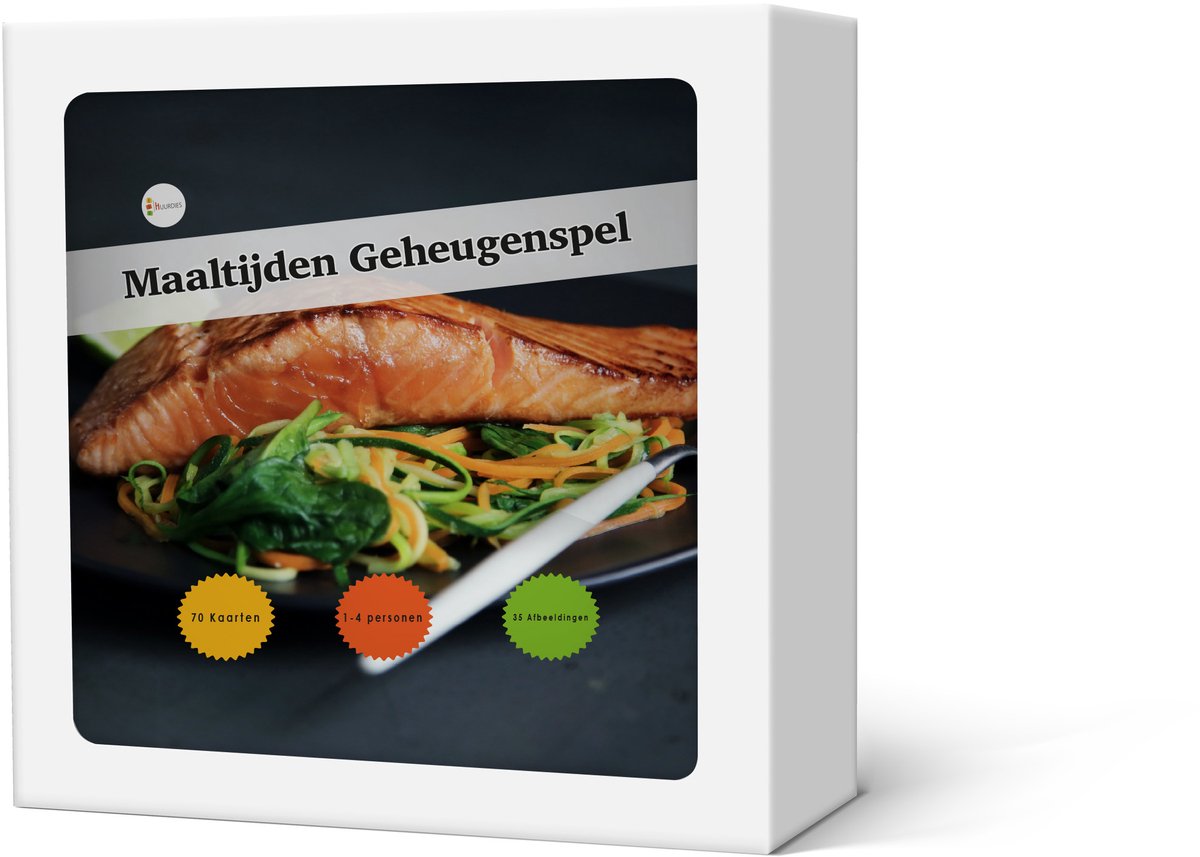 Geheugenspel Maaltijden - Kaartspel 70 kaarten - gedrukt op karton