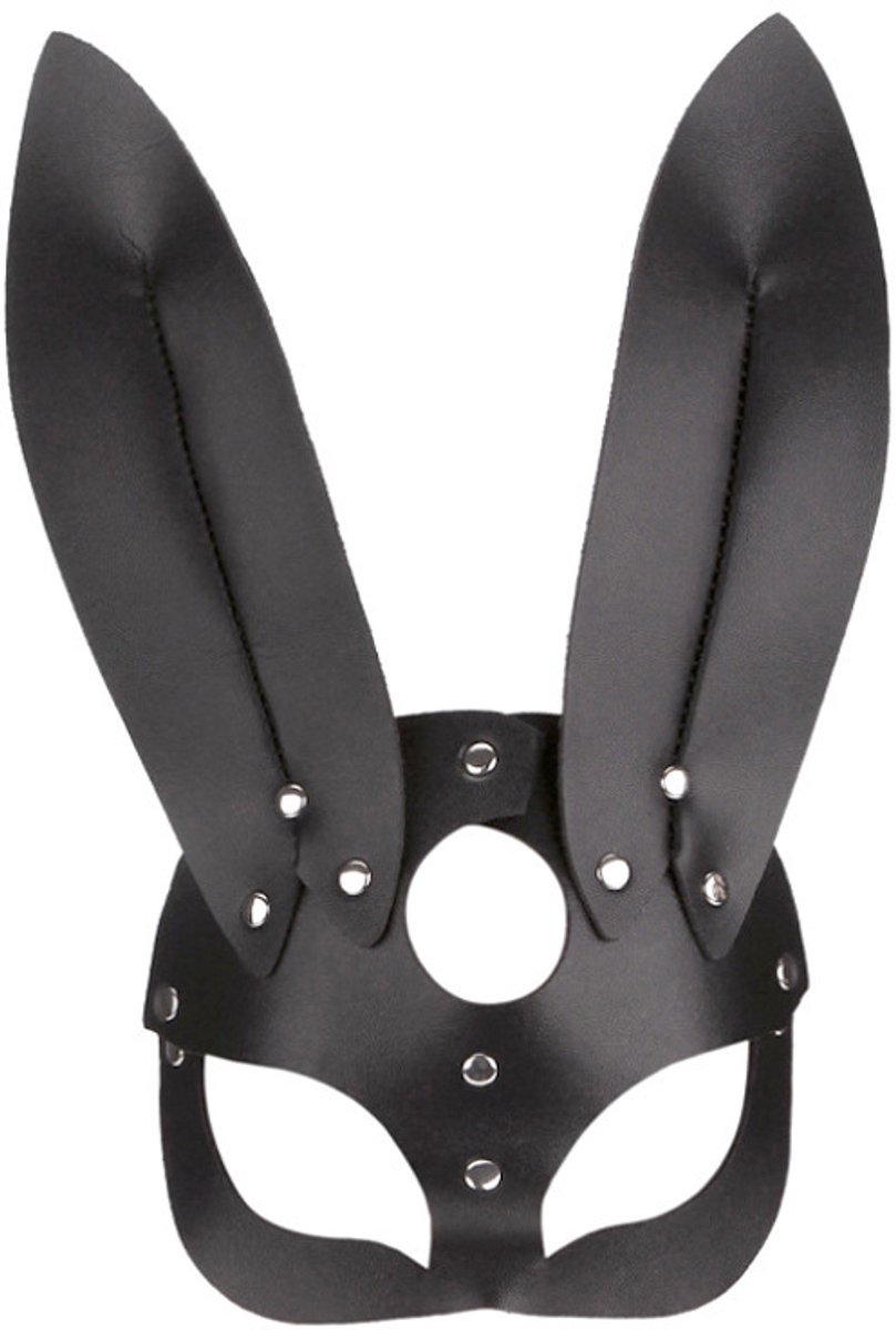 Go Go Gadget - Cosplay Masker - Sexy - Konijnenoren - Bunny - Gemaskerd bal - PU leer - Zwart - 1 stuk
