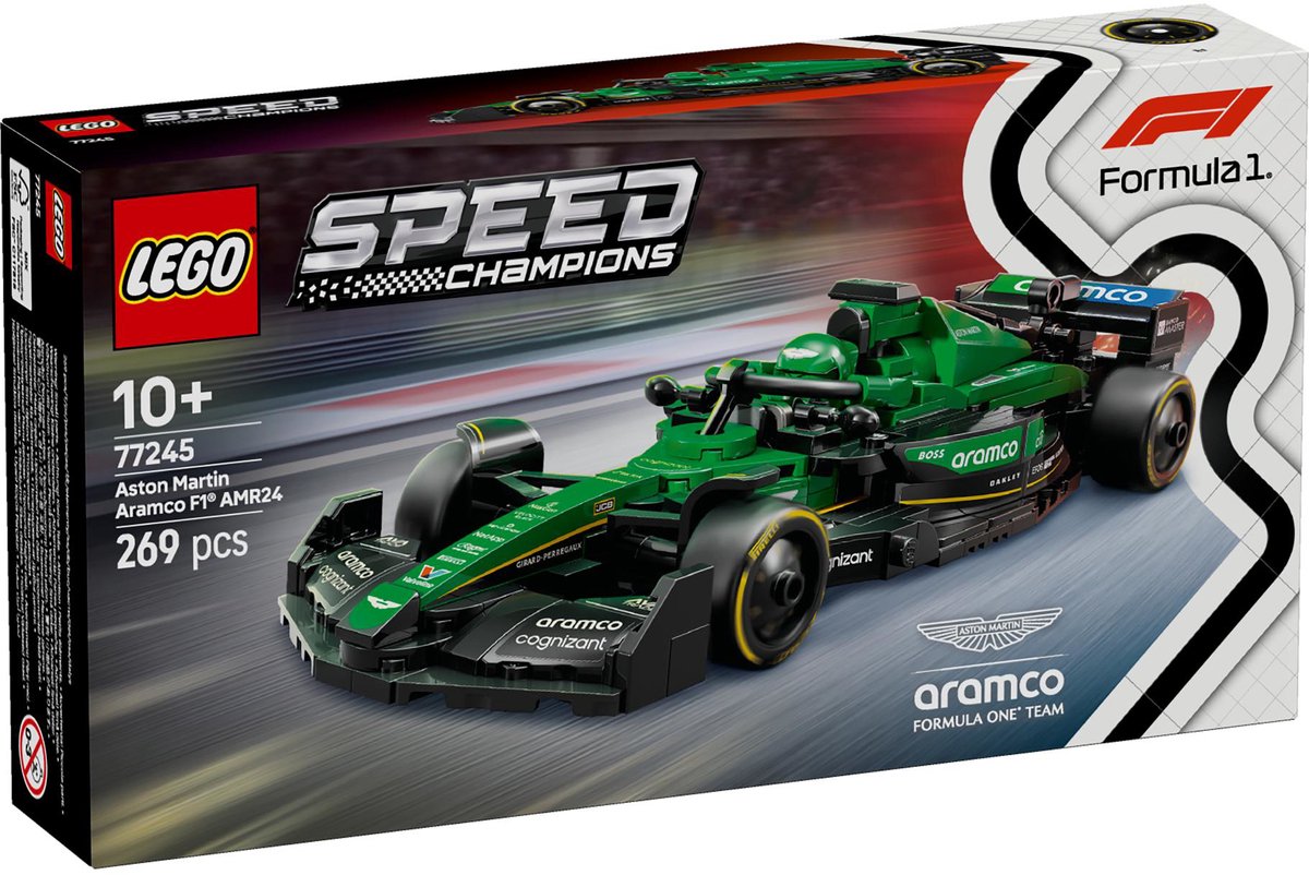 LEGO 77245 Speed Champions Aston Martin Aramco F1 AMR24 racewagen