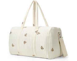 Kraamtas - Luiertas - Mombag - Schoudertas - Luiertas Schoudertas - Verzorgingstas - Voor Baby - Kraamcadeau - Geborduurde reistas - Bagage met grote capaciteit - Groot