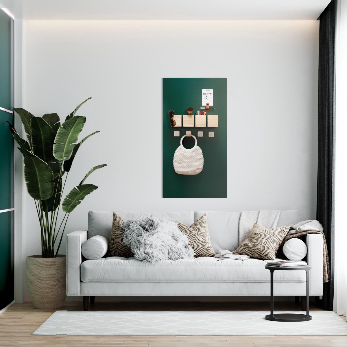 Magnetisch Krijtbord - Mosgroen - 60x100cm - Kamer26