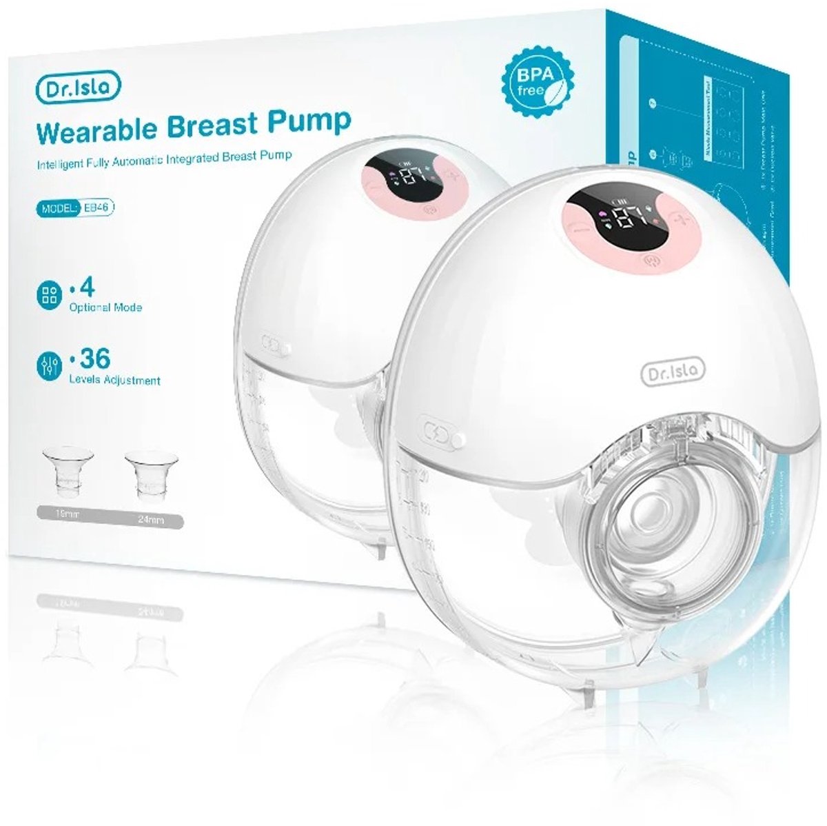 6Seven - Borstkolf - Kolf apparaat - Breast pump - Borstkolf handsfree - Elektrische borstkolf - Met LED display - 36 niveaus