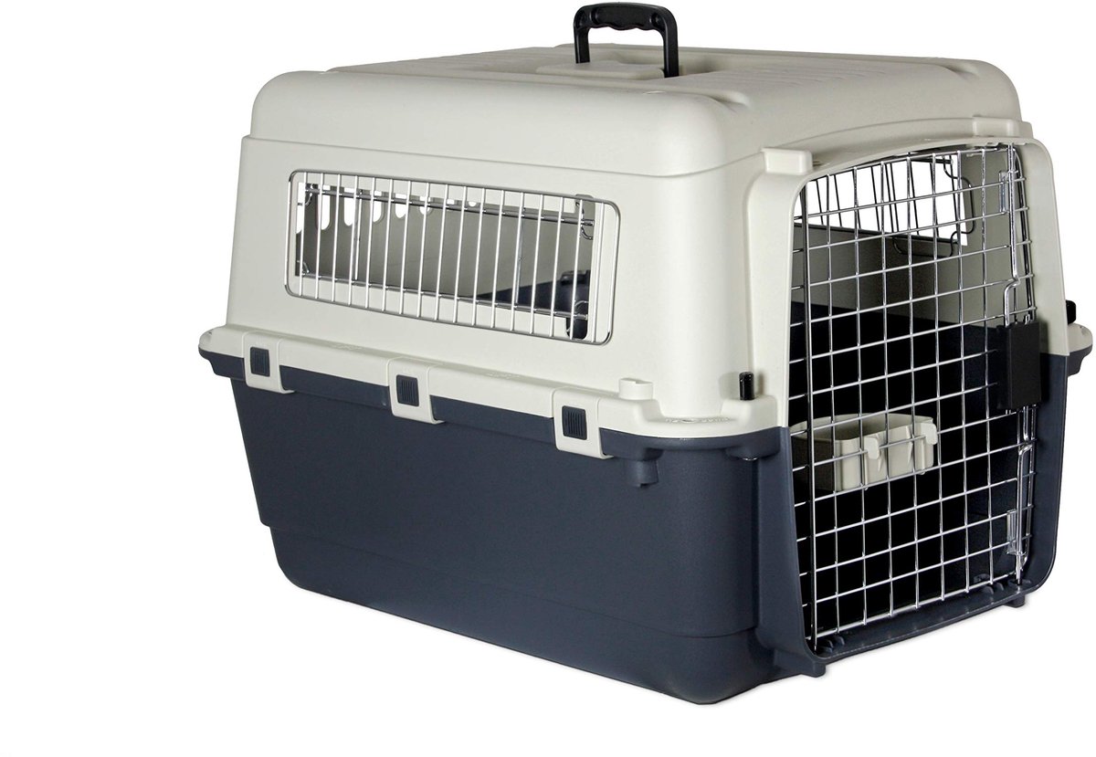 Famanu – Transportbox voor huisdieren, maat M 68 x 51 x 47 cm, meerkleurig, ideaal voor veilig transport van uw huisdier