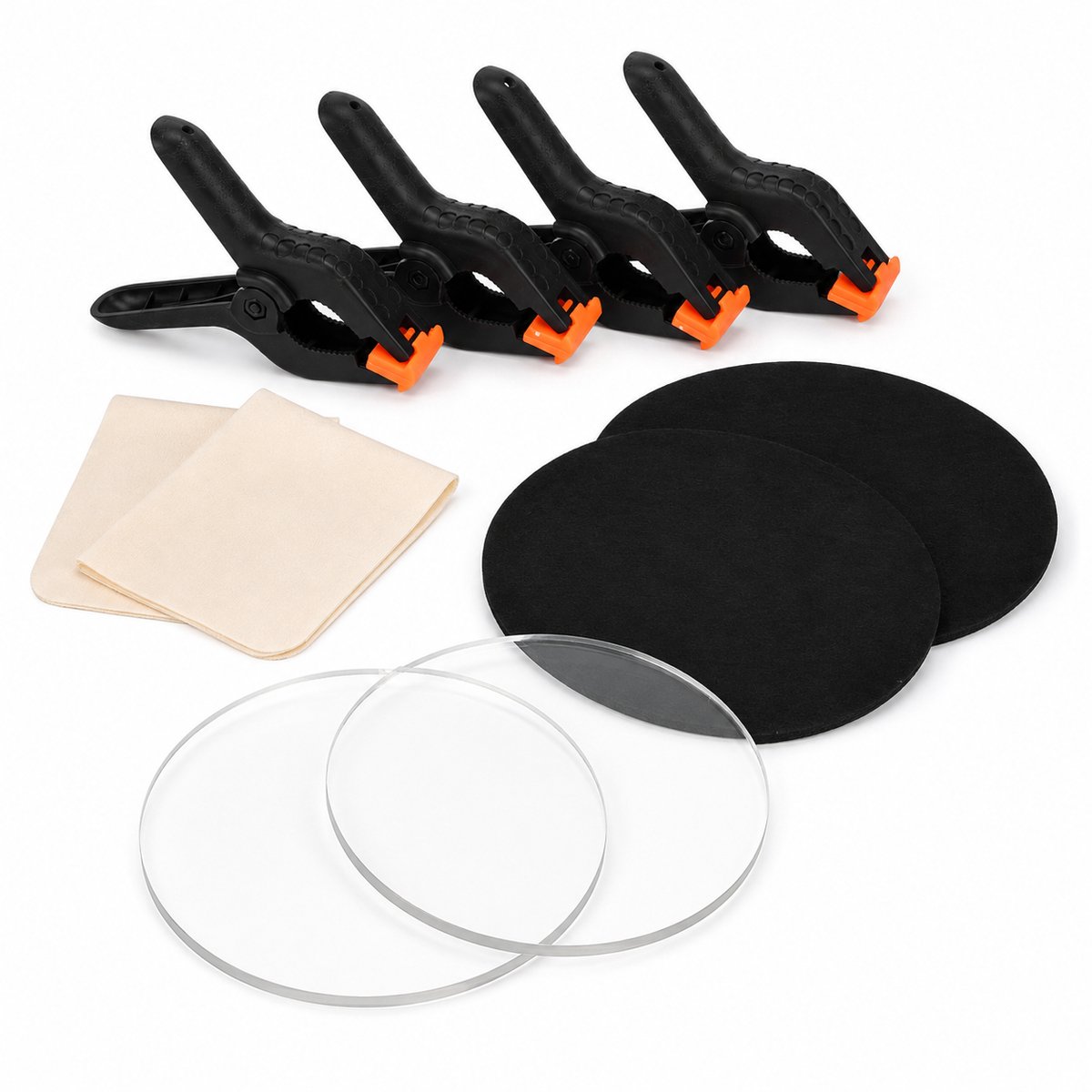DrPhone CardRestore Slim – 10-delige TCG Card Flattening & Onderhoudsset – Acryl Persplaten met Klemmen – Voor Trading Cards en Verzamelkaarten