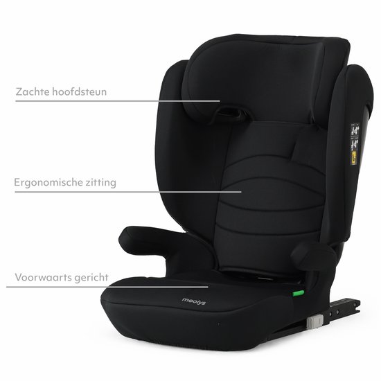 Mooiys Daisy Isofix i-Size Autostoel - 100 tot 150 cm - Zwart van Mooiys — afbeelding 4