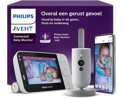 Philips Avent Connected Beeldbabyfoon - Babyfoon met camera en app - SCD951/26