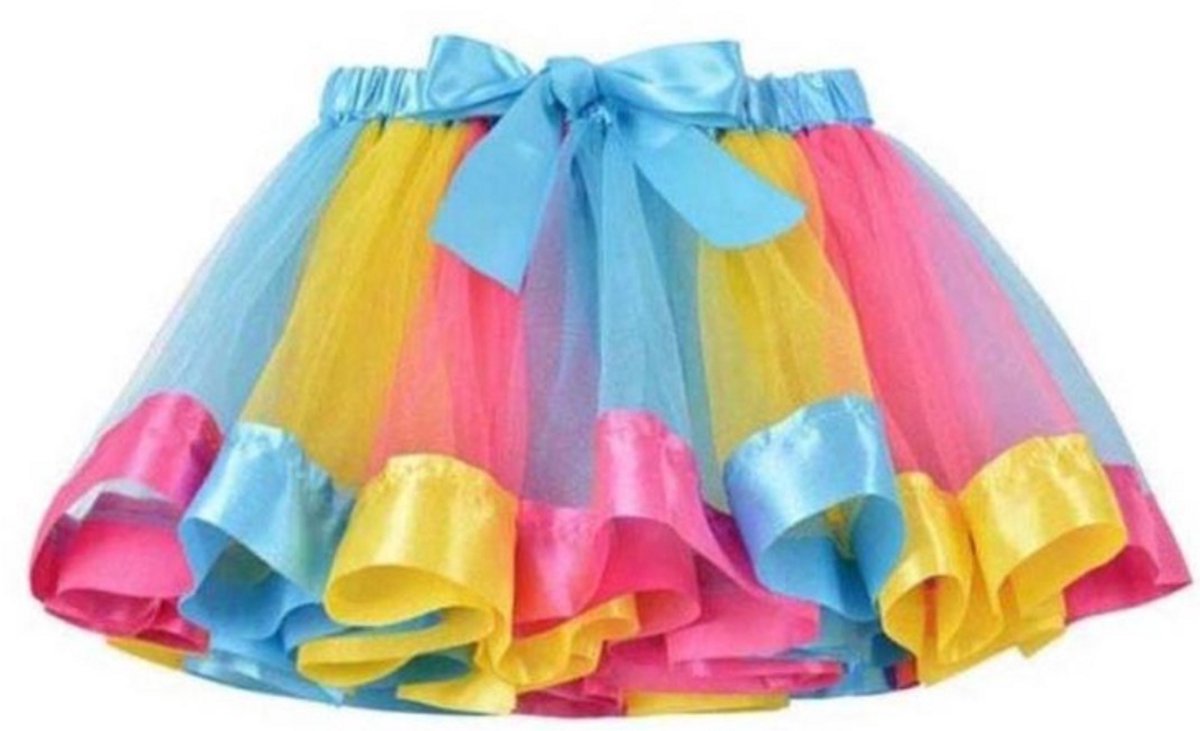 New Age Devi - Meisjes Tutu 5 - 7 jaar Kleuren Rok Exclusief Diadeem Party Dance Regenboog Rokken Meisjes kleding Kinderen Kleding