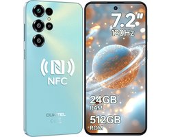 OUKITEL C68 Smartphone 4G-7.2 inch HD-120HZ-24GB RAM-512GB ROM-64MP camera-Android 15-NFC