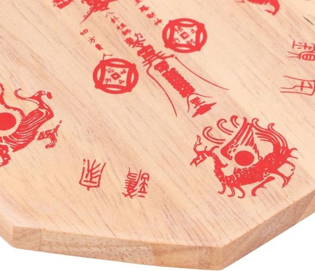 Feng Shui Houten Chinese Bagua Spiegel - Bagua Spiegel - Houten Concave Spiegel - Buitenhanger - Brengt Rijkdom Geluk - Decoratie - Verzamelobjecten - Geschikt voor Binnen en Buiten - Bruin Houten Model