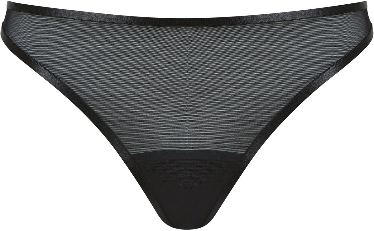 Naturana - Sheer mesh string - Zwart - 4695 - 42
