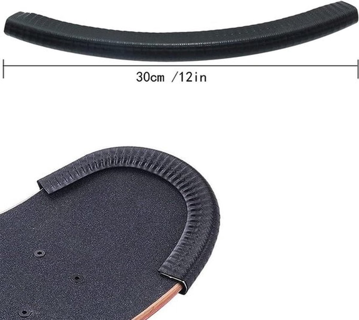 Bescherming neus en staart | Skateboard en longboard | Rubberen schokbestendige covers | Set van 2 paar