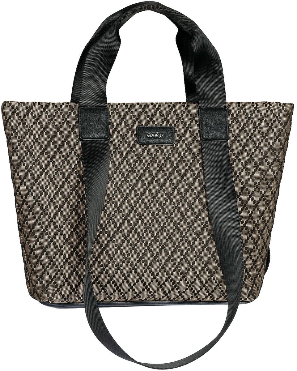 Gabor schoudertas Helmea Zip Shopper Taupe