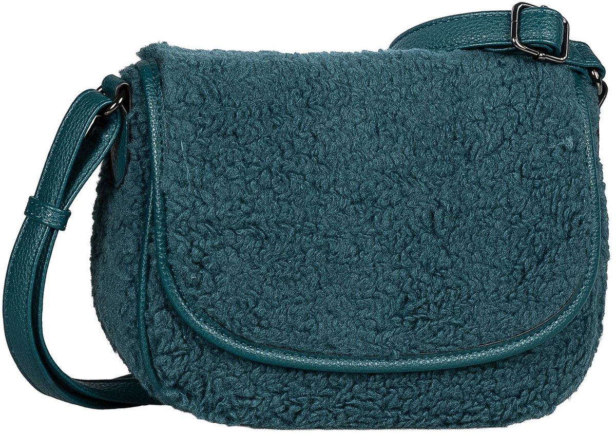 Gabor schoudertas Granada Fur Flap Bag Petrol