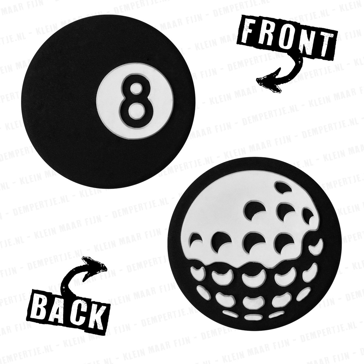 Dempertje.nl - Tosdemper 2 stuks - Poolbal / Golfbal - #095