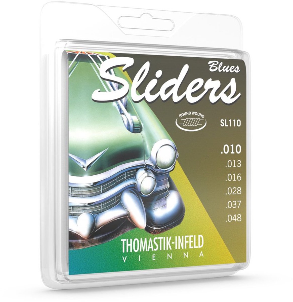 Thomastik SL110 Blues Sliders Elektrische Gitaarsnaren (10-48) Medium Light