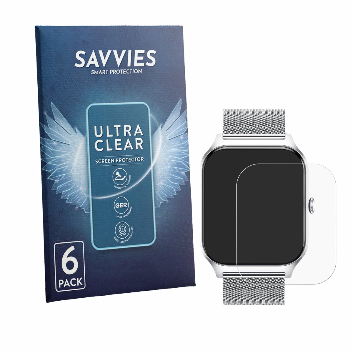 Savvies - Screenprotector voor LODIMEKE P125 1.85" - Folie Beschermfolie transparant 6 Stuks