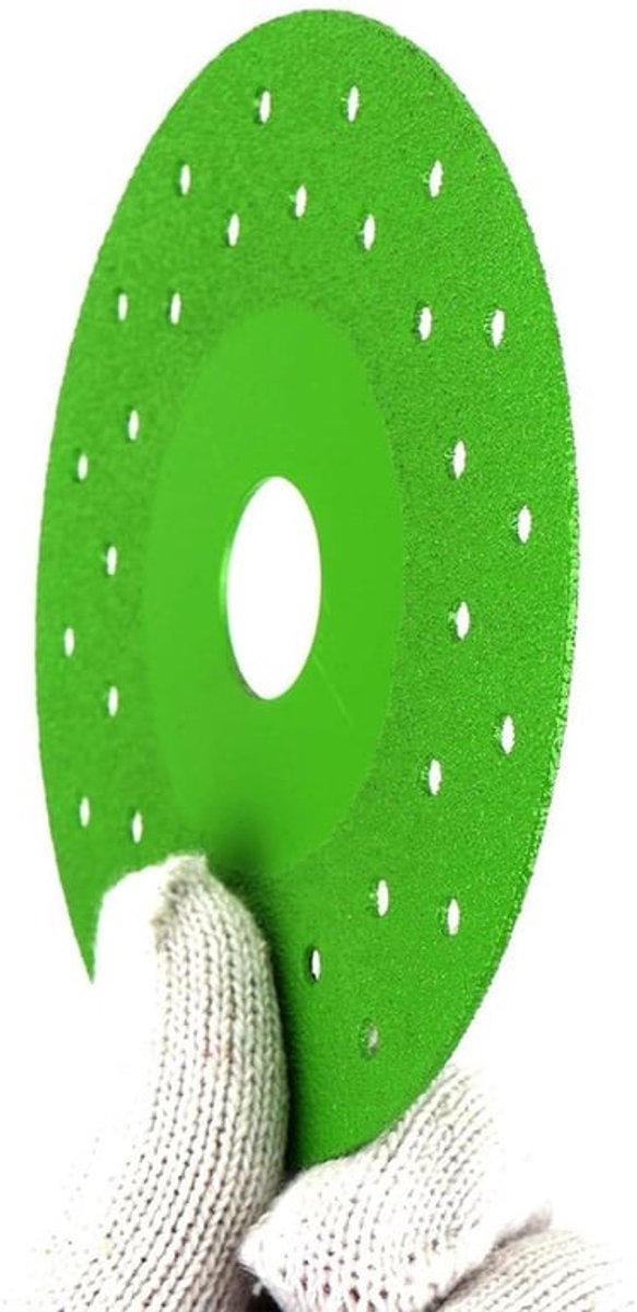Zaagbladen en Handschoenen Set voor Haakse Slijper | 11,5 cm Diameter | Ultradunne Slijpschijf voor Steen, Tegel, Glas | Diamantpolijsten en Afschuinen