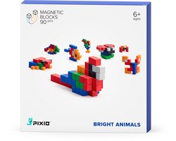 Pixio | Magnetische Blokken Story Series Bright Animals 90 Stuks