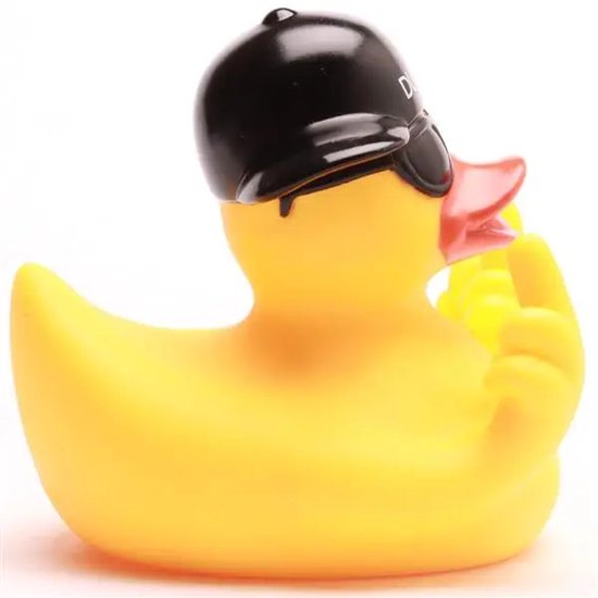 Bad Eend - Badeend - FU - Duck You - Geel Eendje - Rubber Eend - Eend - Middle Finger - Middelvinger - 8cm van Duckshop — afbeelding 2