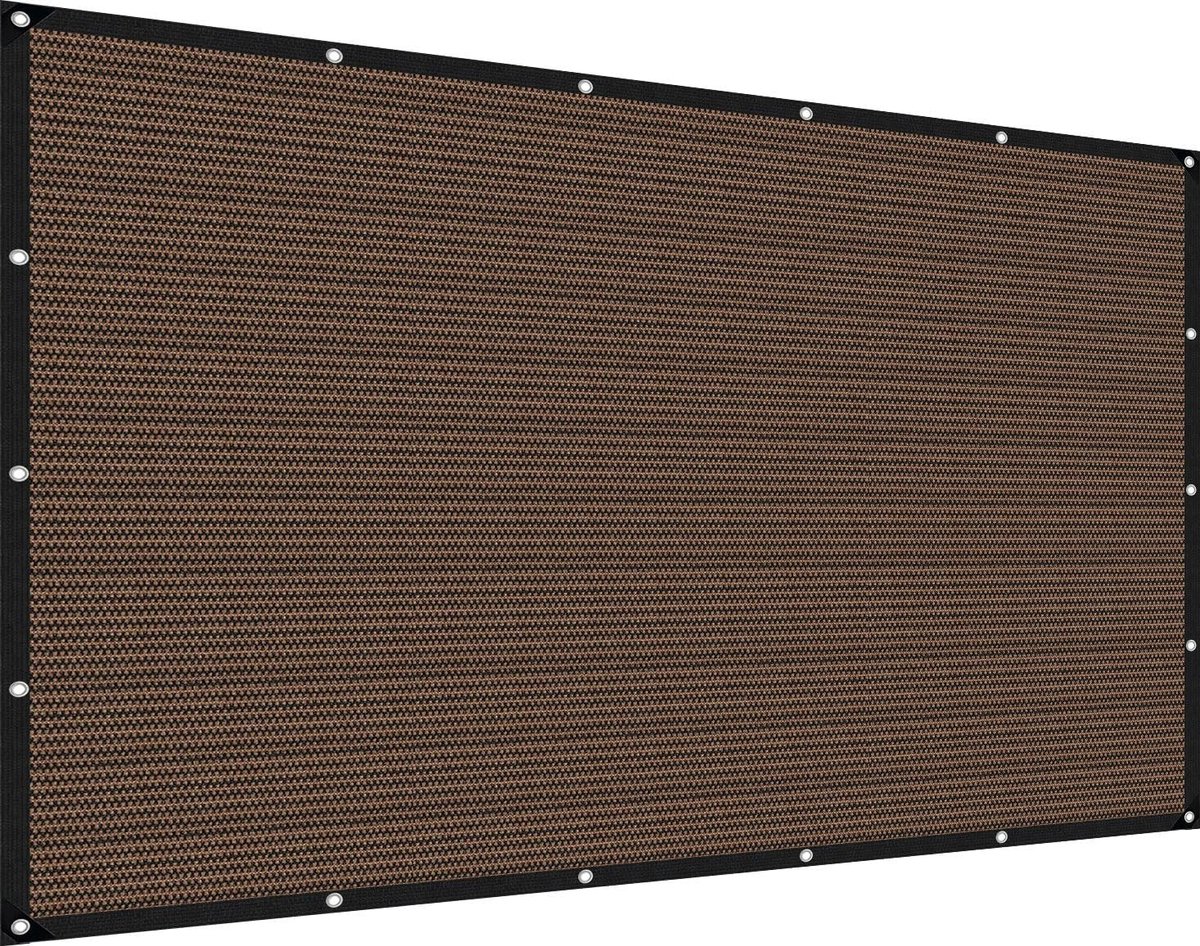 Schaduwnet - Bruin - 2 x 2.5 m - UV-bestendig HDPE met Oogjes - Voor Tuin, Balkon of Kas