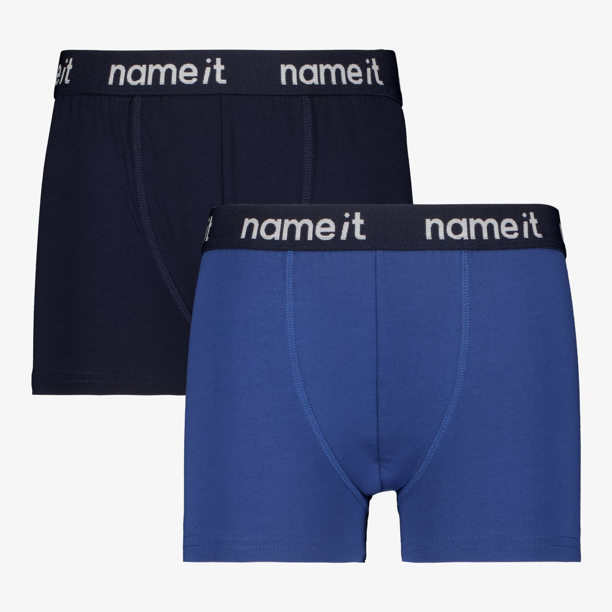 Name It 2-pack jongens boxershorts blauw zwart - Maat 146/152