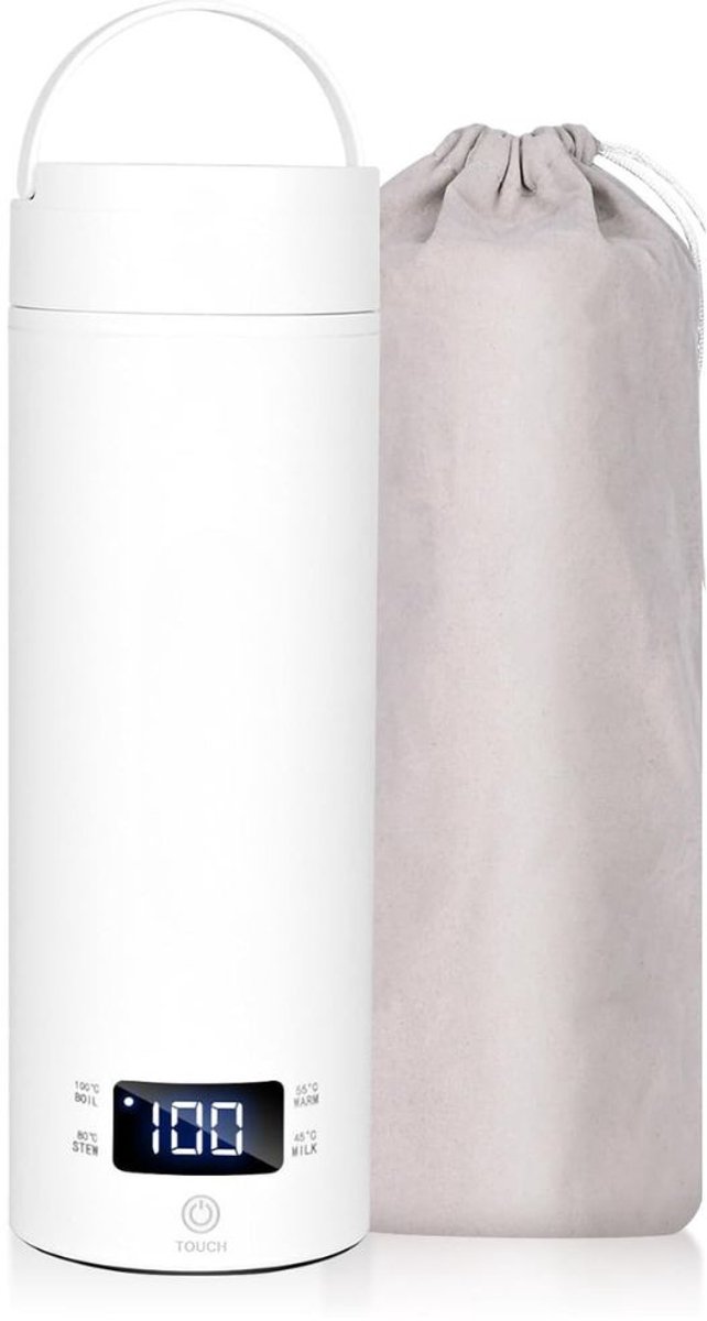 Zavio® Mini Waterkoker - Reiswaterkoker - Draagbare Waterkoker