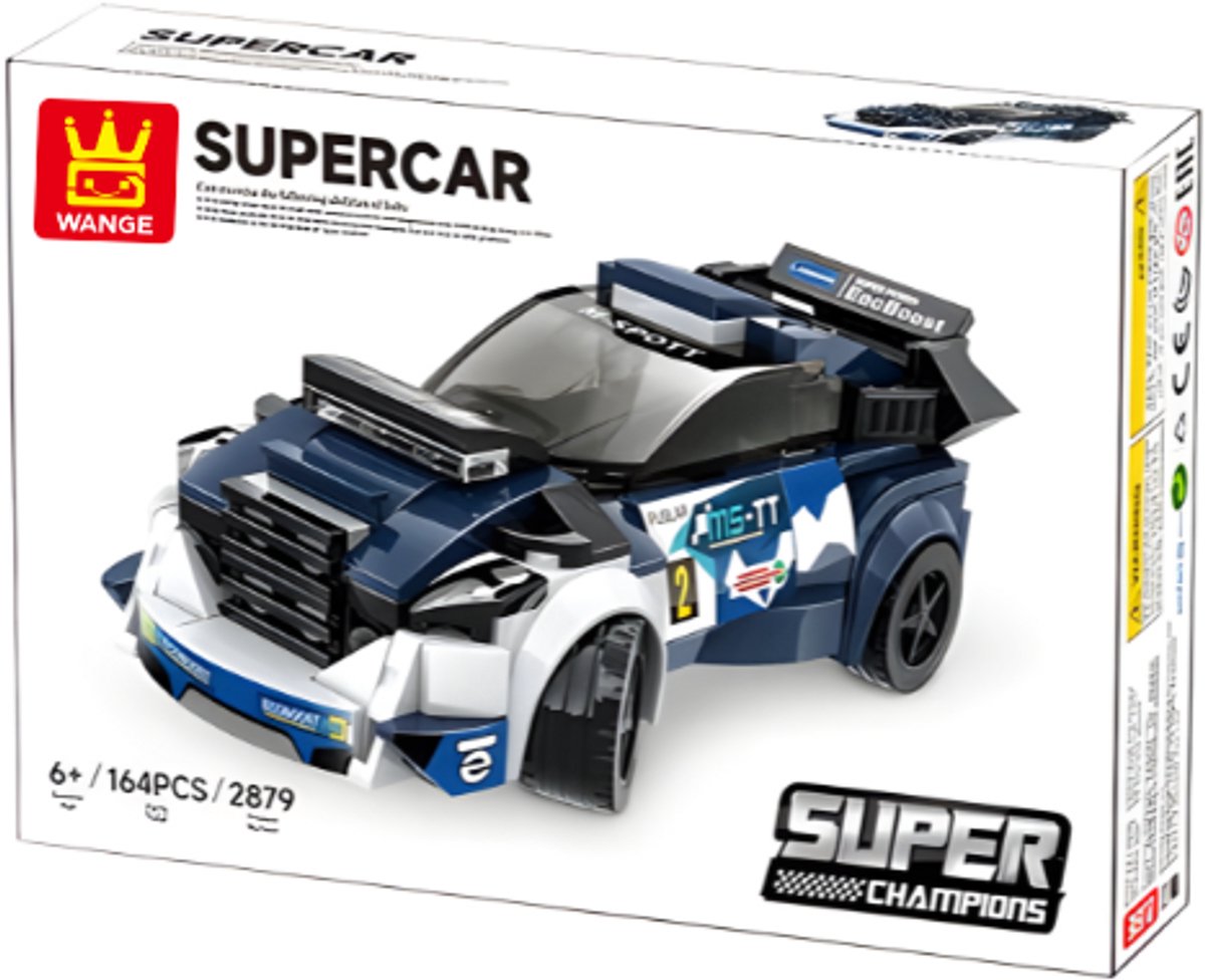 Wange 2879 - Supercar - Raceauto - 164 onderdelen - 6+