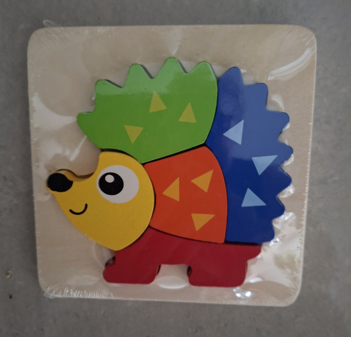Playtive Junior Houten Legpuzzel / Inlegpuzzel- 1 tot 3 Jaar / Egel