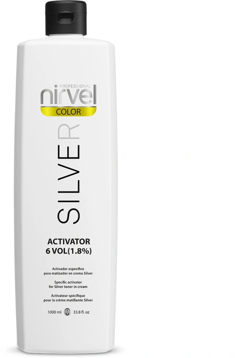 Nirvel Silver Activator 6V / Activator voor het versterken van zilver- en grijze haarkleuren 1000 ml