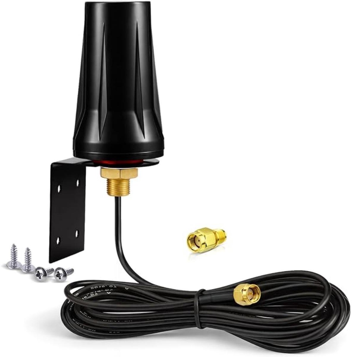 SSTRWGOOD 4G LTE Antenne Outdoor 5dBi SMA Stecker - Breedband Antenne 600-6000MHz - Waterdichte Antenne voor Router, Modem, Hotspot en Smart Home - Geschikt voor Trailcamera en Energiemonitor - Plastic Behuizing
