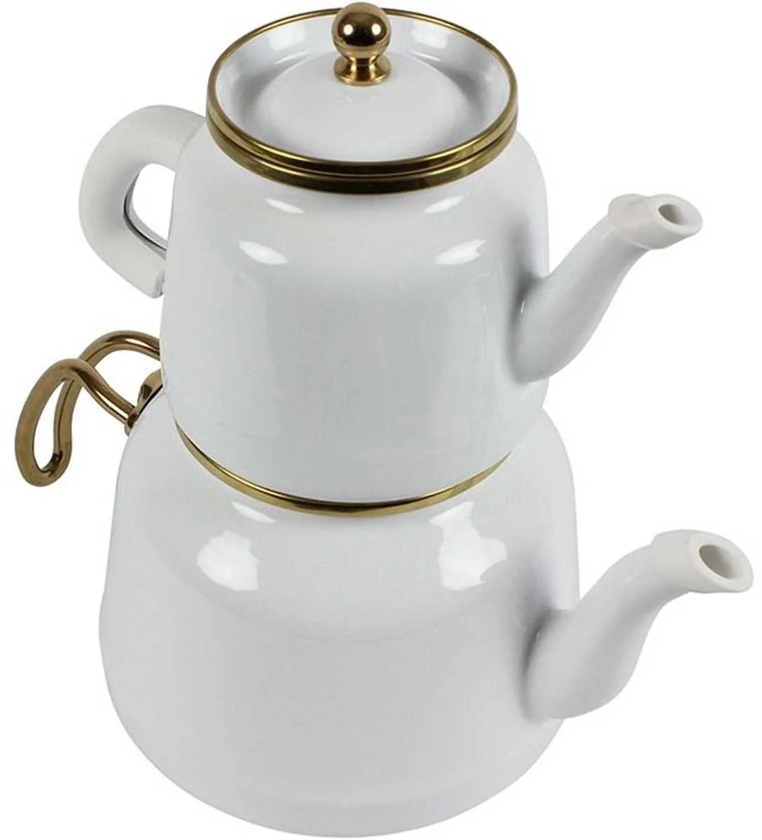 Ferveo Dawa Theepot Set - 1,0L / 2,5L - Wit/Goud