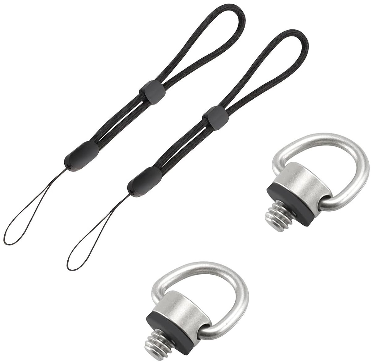 D-ring Quick Mount Schroeven voor Camera, 1/4 Inch Bevestigingsschroeven voor Statief en Selfie Stick, Snelle Bevestiging en Ontkoppeling
