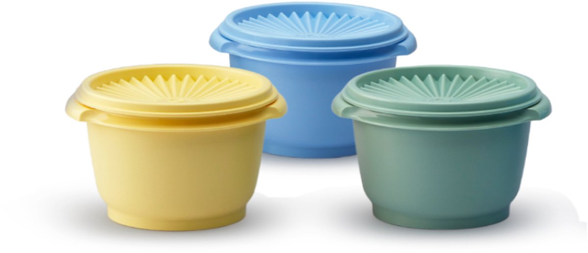 Tupperware Zonnekommen Set van 3x600ml