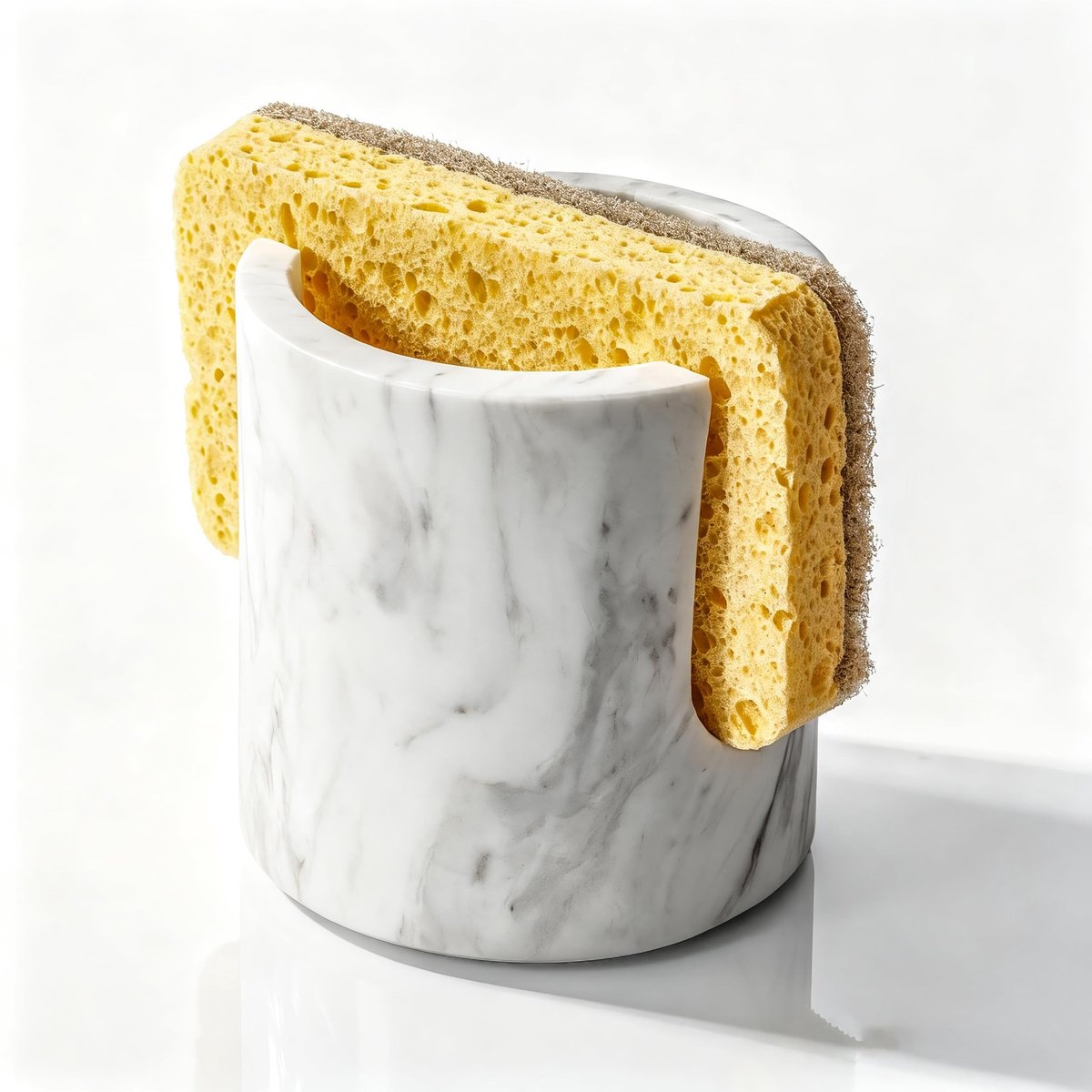 Solidchoice - Marmeren Keukensponshouder voor Badkamer en Keuken