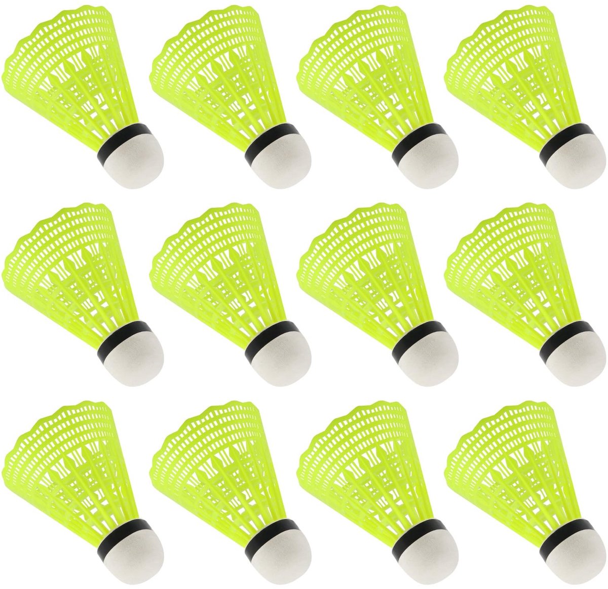 Solidchoice - 18 Stuks Badmintonballen voor Sporttraining en Recreatie