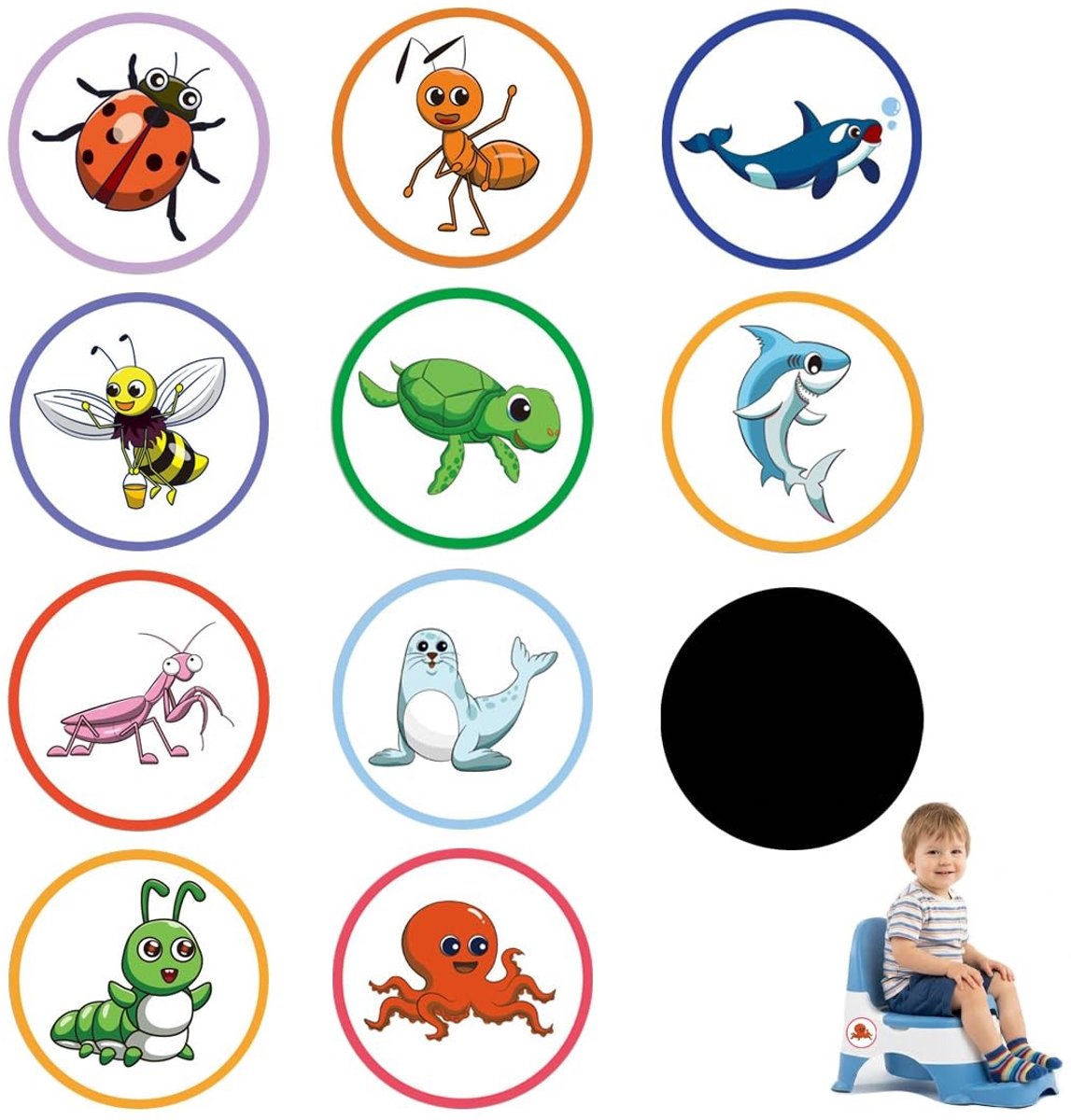 Solidchoice - Set van 10 Magische Trainingsstickers voor Kinderen