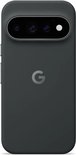 Donkergrijs Pixel-hoesje met Google G-logo en camerauitsnijding.