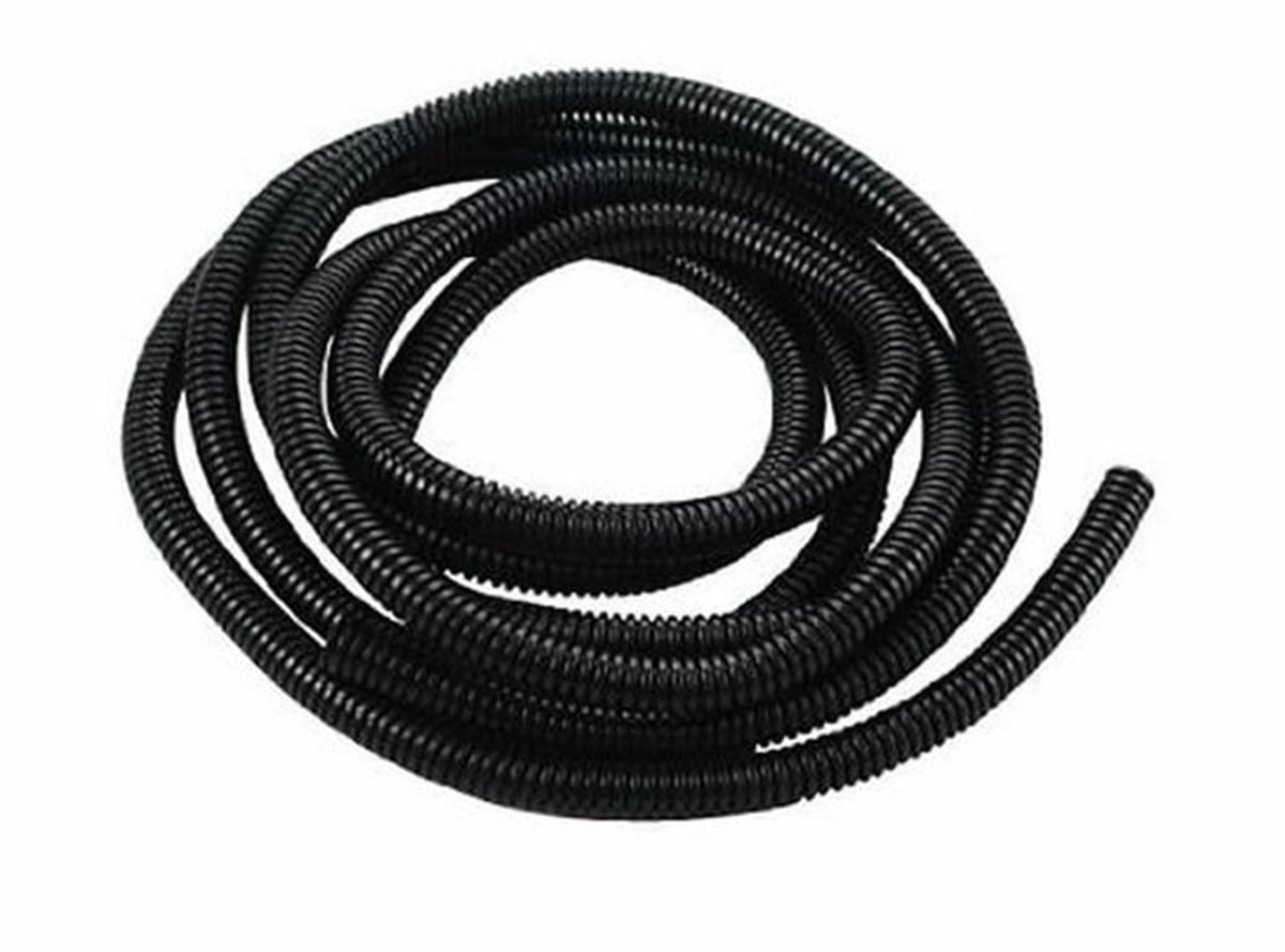 - Flexibele Golfbuis - Kabelbescherming - 6 Meter - 18mm - Duurzaam en Flexibel - Kabelbeheer - Geschikt voor Elektrische Installaties - Zwart