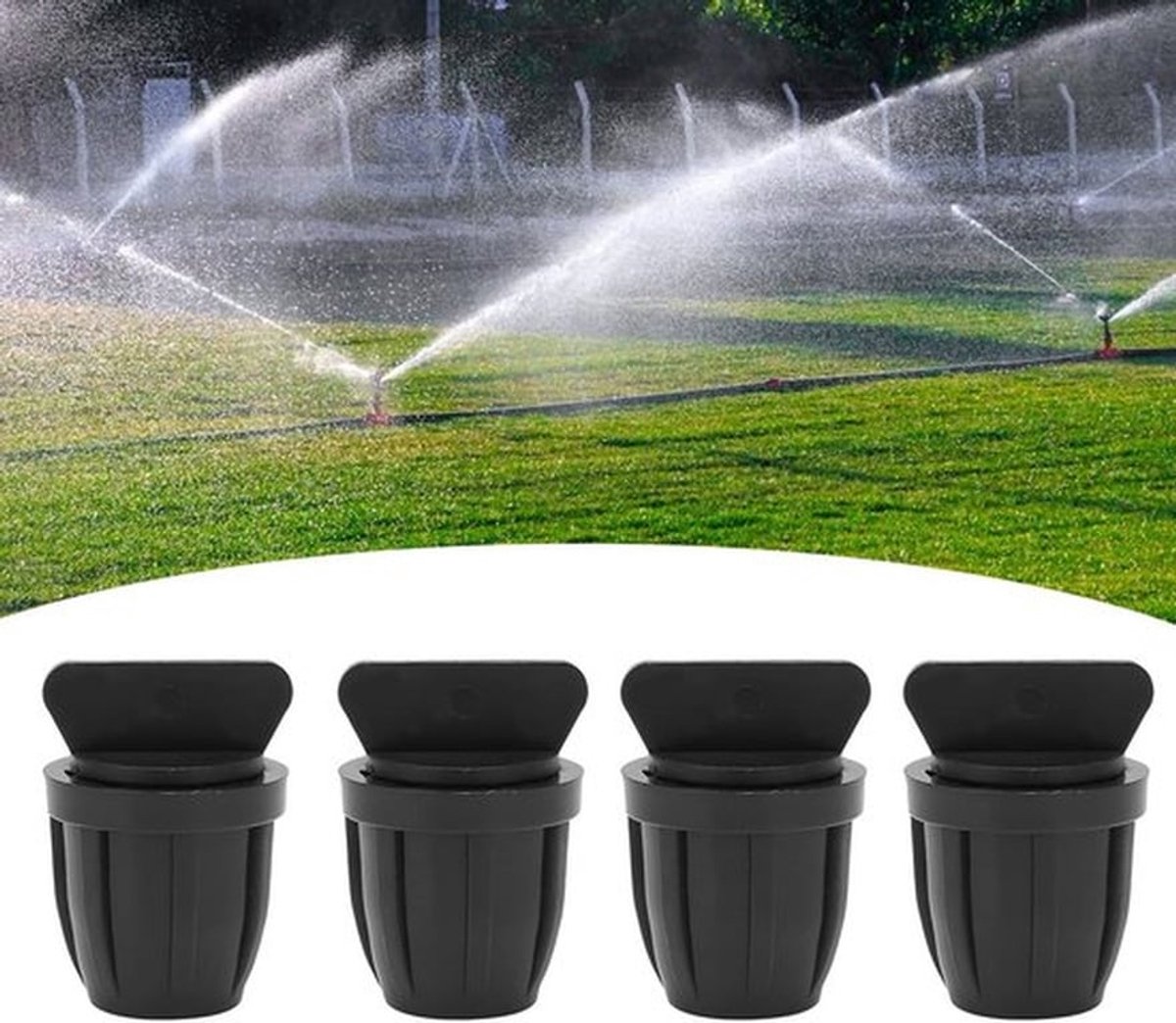 Slang Eindplug 20 Stks - Duurzaam ABS-Materiaal - Sluit Druppelirrigatieslang - Voor Tuinbedden/Gazons - Ideaal voor Kassen - Productlengte 35 mm - Slangstopper