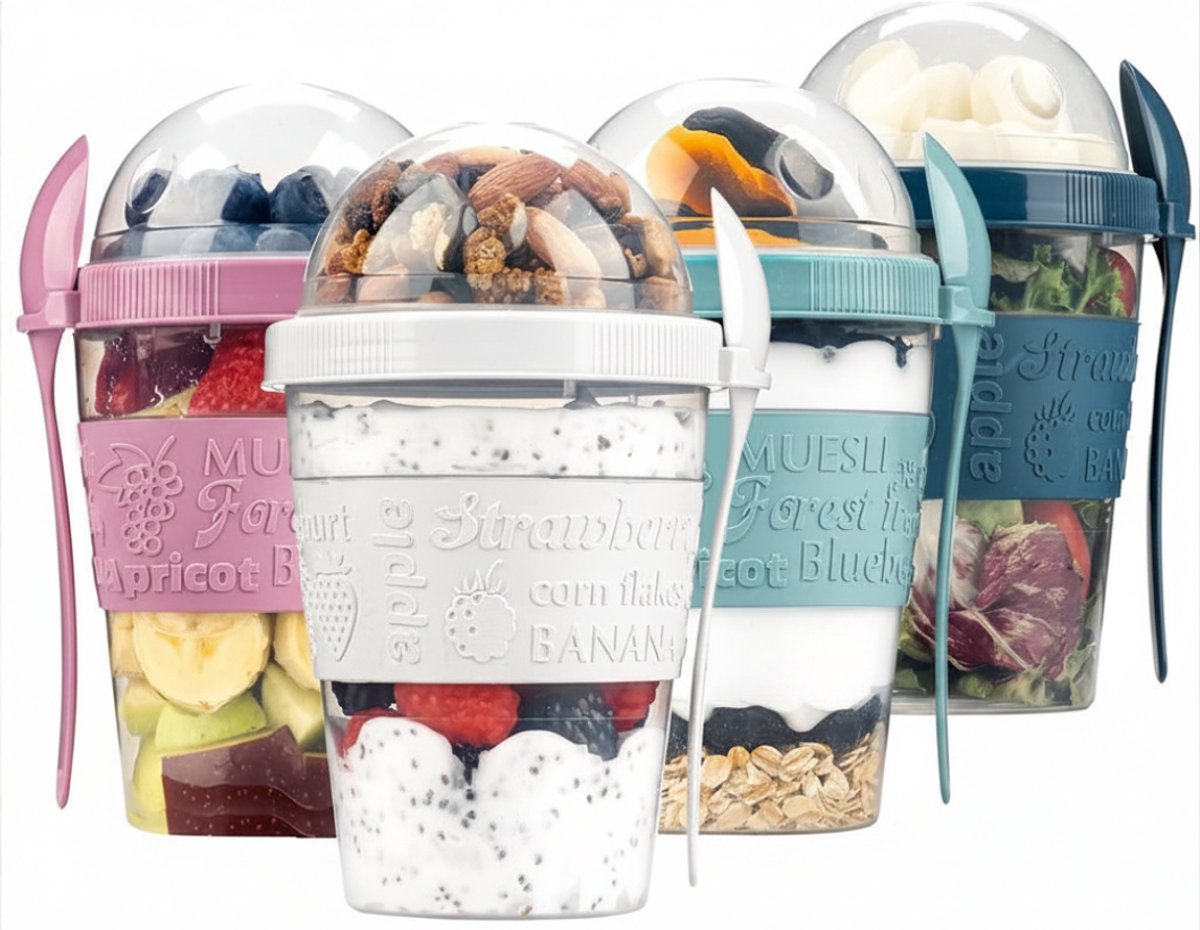 VLSelect® Yoghurt beker to go - Yoghurtbeker - Lunchbeker