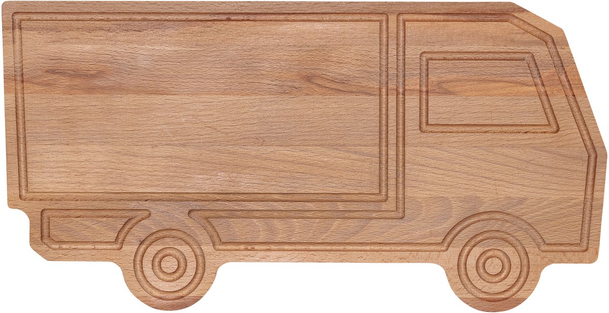 Vrachtwagen Borrelplank – Beukenhout – Snijplank en Serveerplank – 40 x 20 cm