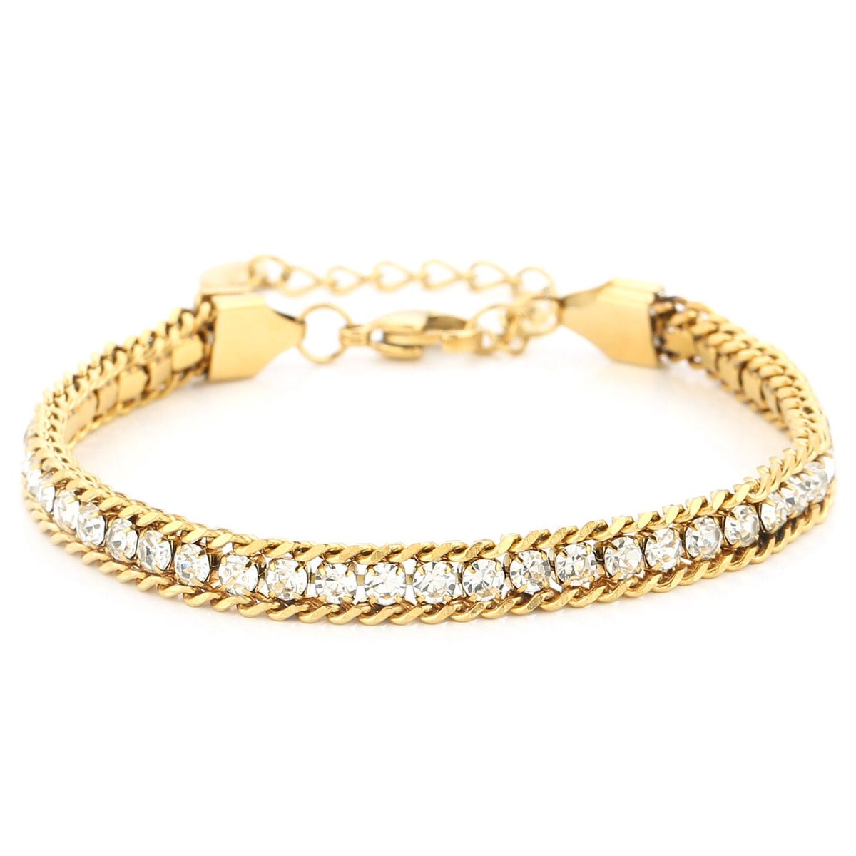 Michelle Bijou Armband Strass Party goud